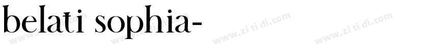 belati sophia字体转换